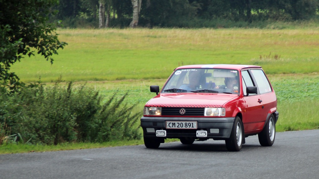 Familieteamet med Niels P. Rolighed, Sunds og Troels Rolighed Nielsen, Vildbjerg, vandt Expert klassen i deres VW Polo Fox fra 1991.
(Foto: Bjarne Andersen)